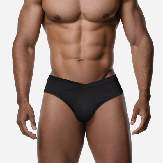 High-elasticity modal underwear, low-waist sports V-shaped seamless and non-curled men\'s underwear