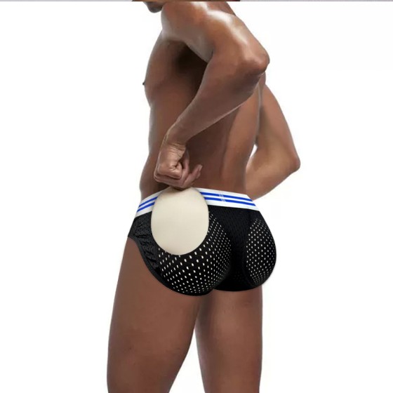 Detachable fake buttock pad men\'s underwear, sexy buttock lifting, Wang Yan breathable young men\'s sports triangle pants